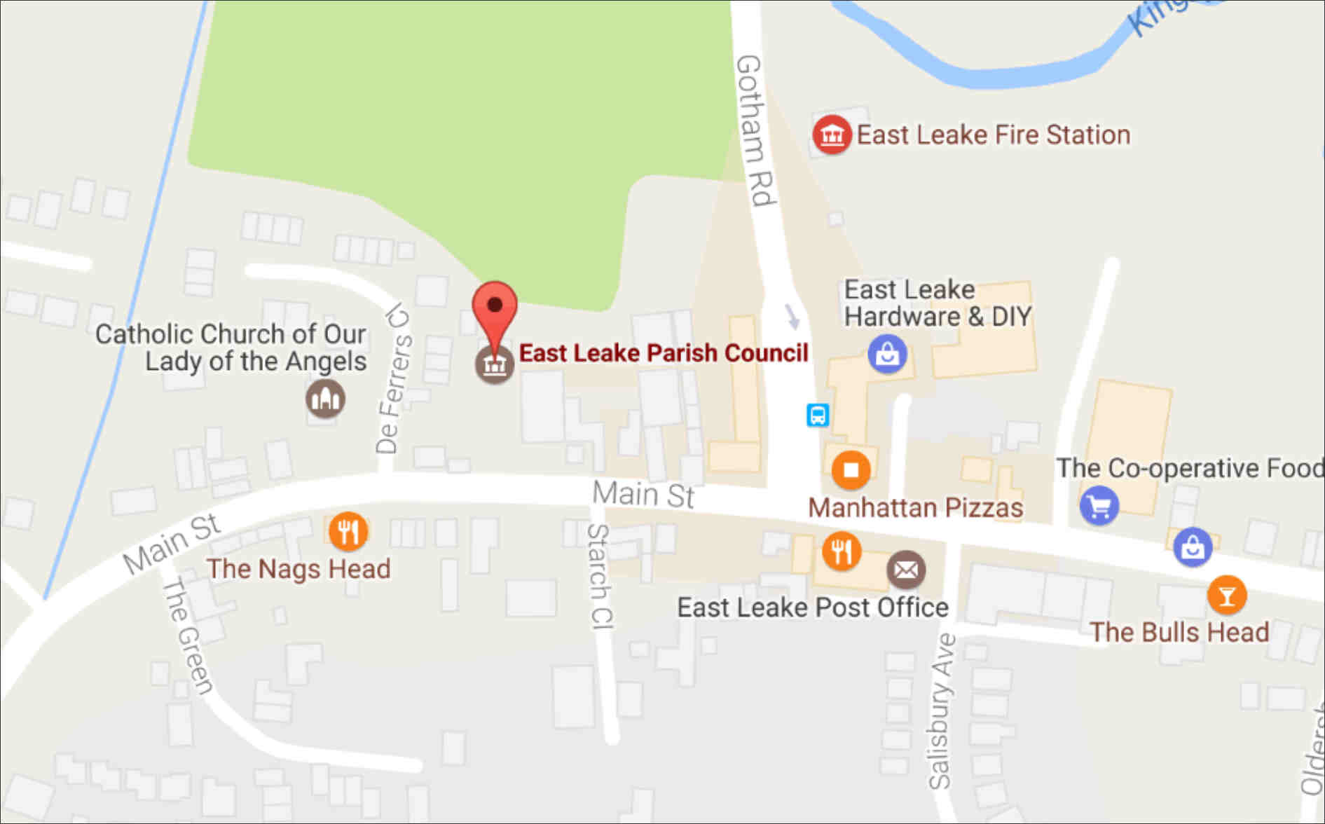 Location East Leake Parish Council